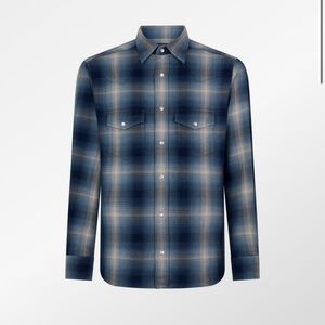 Tom Ford GRAND CHECK WESTERN SHIRT
